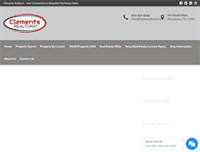 Tablet Screenshot of clementsrealtors.com